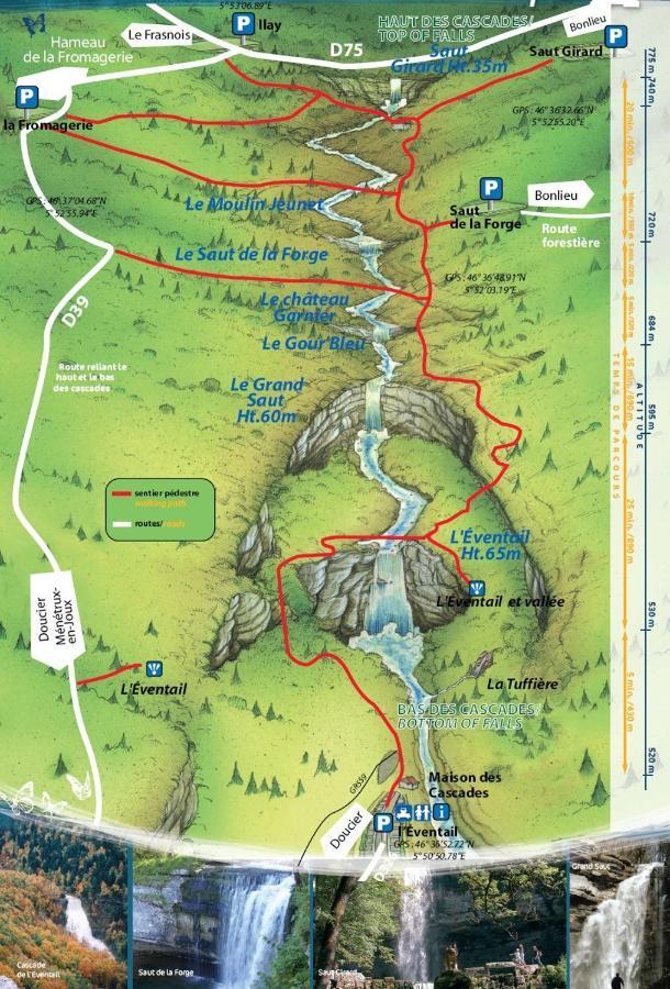 Gite Grande Capacite Au Calme Circuit Cascades Du Herisson Bonlieu Εξωτερικό φωτογραφία